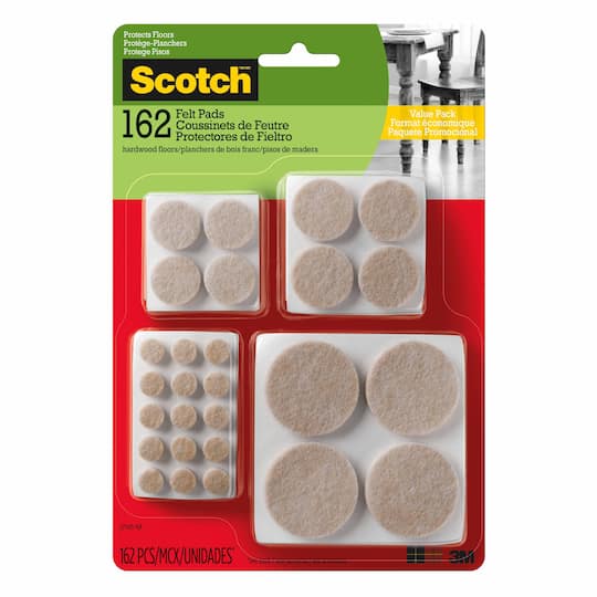 Scotch™ Round Self-Adhesive Felt Pads Value Pack
